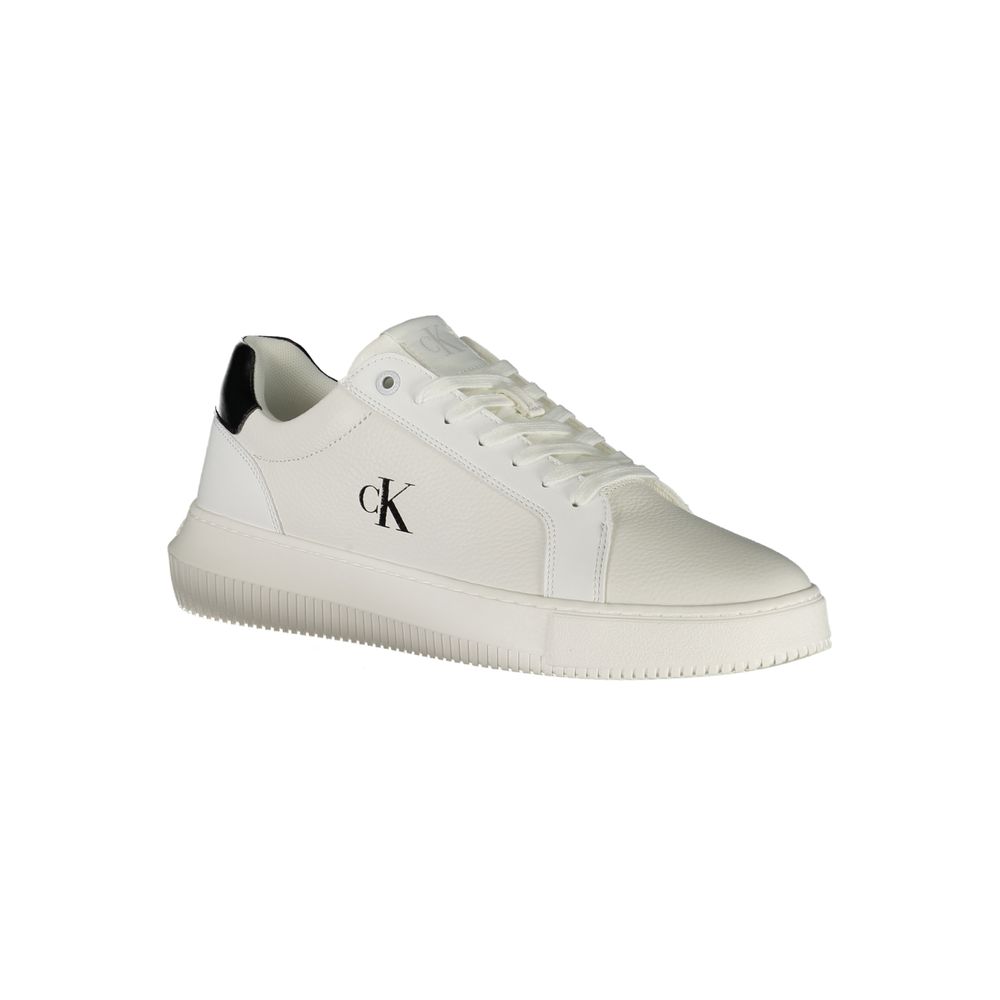 Bianco Polyurethane Men Sneaker
