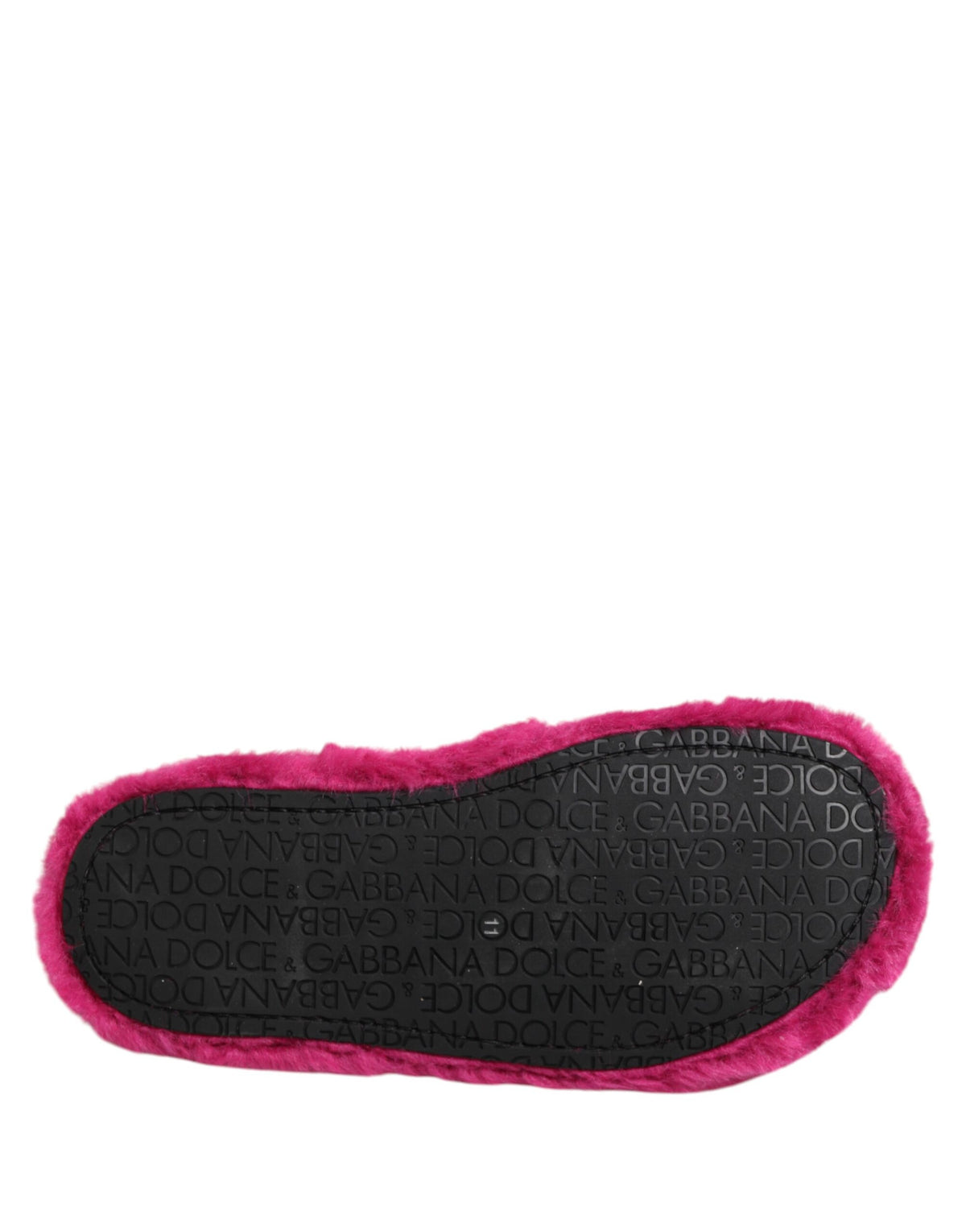 Pink Acrylic Faux Fur Mens Flats Sandals Shoes