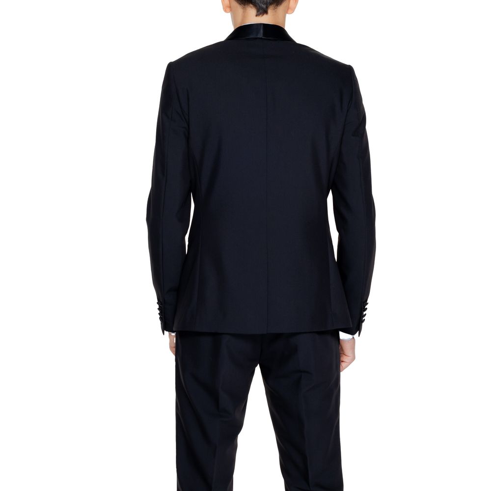Black Polyester Blazer