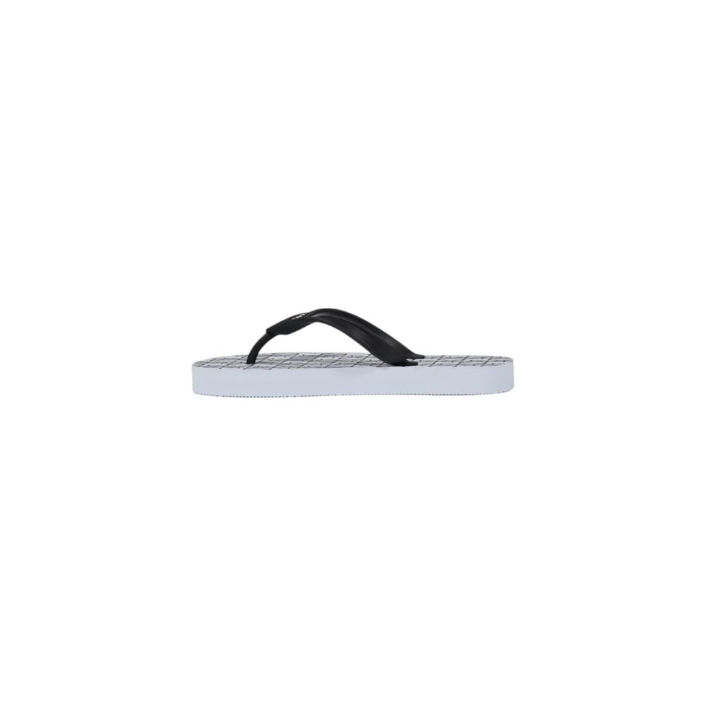 White Rubber Flip-Flop Sandals