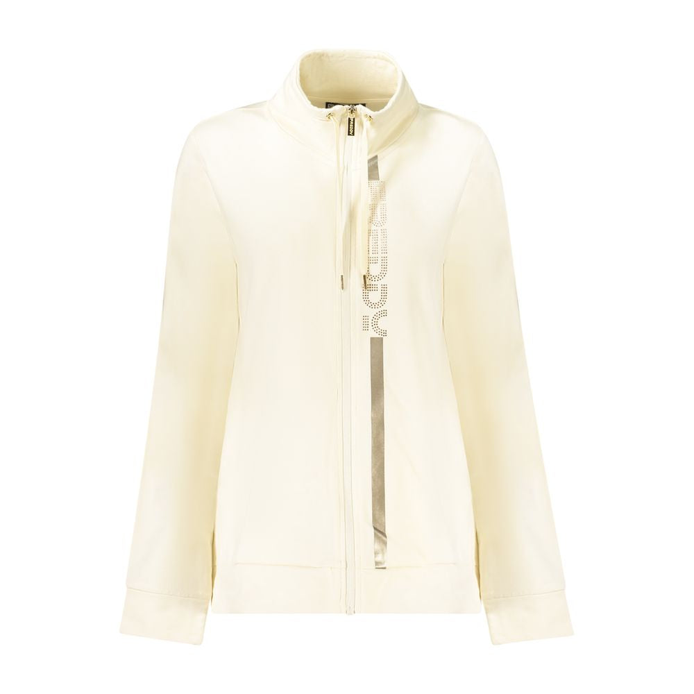 Bianco Cotton Women Sweatshirt