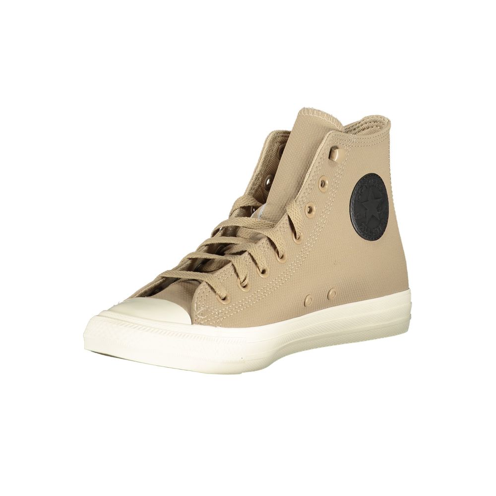Beige Leather Unisex Sneaker